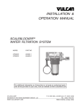 Vulcan-Hart SCALEBLOCKER SPS600V User's Manual