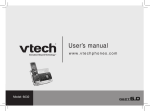 VTech Vtech Phone Model 6032 User's Manual