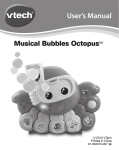 VTech MUSICAL BUBBLES OCTOPUS 91-002470-007 User's Manual
