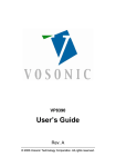 Vosonic VP8390 User's Manual