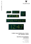 Vortex Media Clock V-400A User's Manual