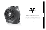 Vornado Fan Whole Room Heater User's Manual