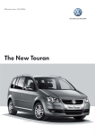 Volkswagen The New Touran User's Manual