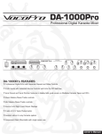 VocoPro DA-1000Pro User's Manual