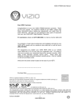 VIZIO VF550M User's Manual