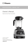 Vita-Mix vitamix PROFESSIONAL SERIES 750 User's Manual