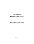 Visioneer Scanner 9000 User's Manual