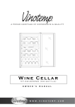 Vinotemp VT-34-2ZONE User's Manual