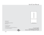 Viking Refrigerator F21168 User's Manual