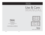 Viking Cooktop F21208 User's Manual