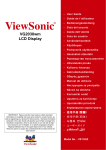 ViewSonic VG2030WM User's Manual