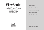 ViewSonic VFD725W-50P User's Manual