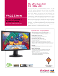 ViewSonic VA2223WM User's Manual