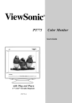 ViewSonic PT775 User's Manual
