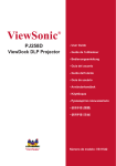 ViewSonic Projector PJ258D User's Manual