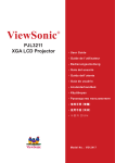 ViewSonic PJL3211 User's Manual