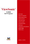 ViewSonic PJ506D User's Manual