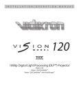 Vidikron Vision 120 User's Manual