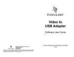 VideoLabs V2.0 User's Manual