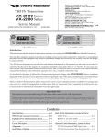 Vertex Standard VX-2100 User's Manual