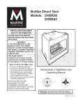 Vermont Casting DVBR36 User's Manual