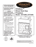 Vermont Casting ChateauTM DVT38IN User's Manual