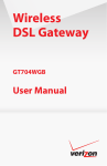 Verizon GT704WGB User's Manual