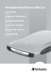 Verbatim Portable Hard Drive USB 2.0 User's Manual