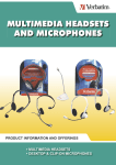 Verbatim Multimedia Headsets & Microphones User's Manual