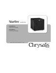 Velodyne Acoustics STARFIRE-10 User's Manual
