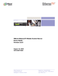 VBrick Systems VBrick EtherneTV Media Control Server Version 2.0.0 User's Manual