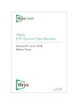 VBrick Systems EtherneTV NVR User's Manual