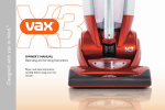 Vax X3 User's Manual