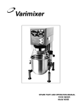 Varimixer W20D User's Manual