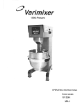 Varimixer W150N User's Manual