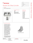 Varimixer 302 User's Manual