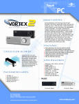 Vantec Hard Drive Cooling System Vortex 2 User's Manual
