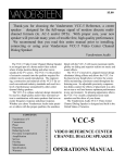 Vandersteen Audio VCC-5 User's Manual