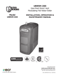 Utica Boilers UB95M-200 Operation and Installation Manual