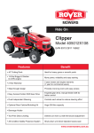 Univex Clipper 405012X108 User's Manual