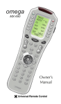 Universal Remote Control MX-650 Owner's Manual