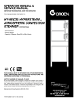 Unified Brands HYPERSTEAM HY-6E(CE) User's Manual