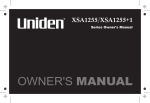Uniden XSA1255 User's Manual