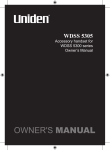 Uniden WDSS 5305 User's Manual