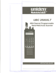 Uniden 2500XL User's Manual