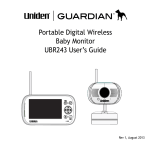 Uniden UBR243 User's Manual