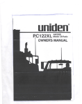 Uniden PC122XL User's Manual