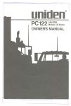 Uniden PC122AM/SSB User's Manual