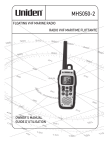 Uniden MHS050-2 Owner's Manual