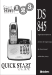 Uniden DS845 User's Manual